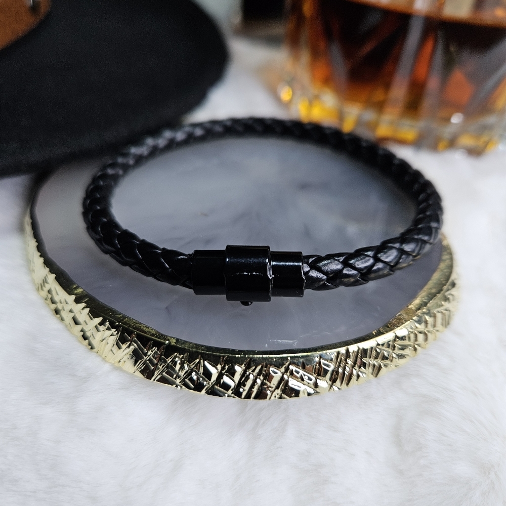 Black Braided Rope Bracelet